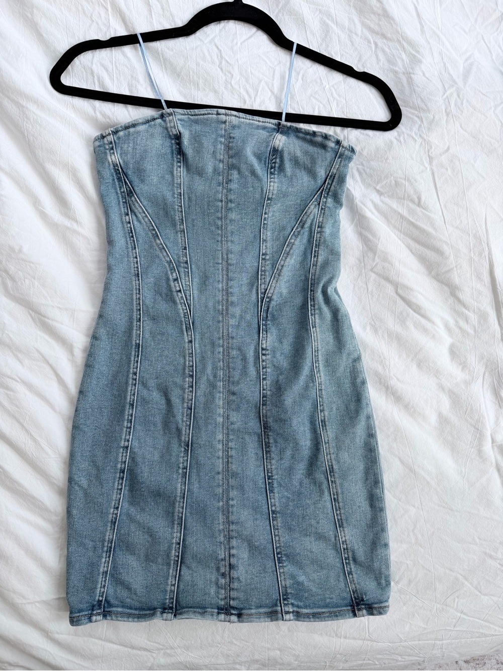 Garage Denim Bodycon Mini Dress